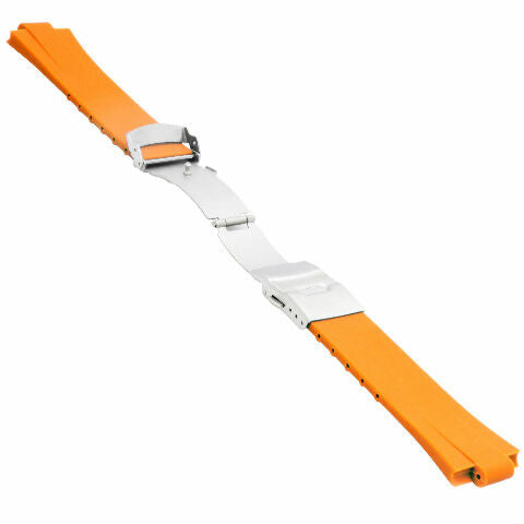 24MM GENUINE PU RUBBER DIVER WATCH BAND STRAP SMOOTH SOFT 11MM FOR ORIS TT2 F1