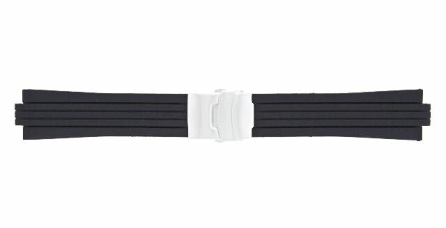 23-24MM SOFT RUBBER DIVER STRAP BAND RIBBED FOR ORIS TT1/TT2 F1 WATCH 10MM-11MM