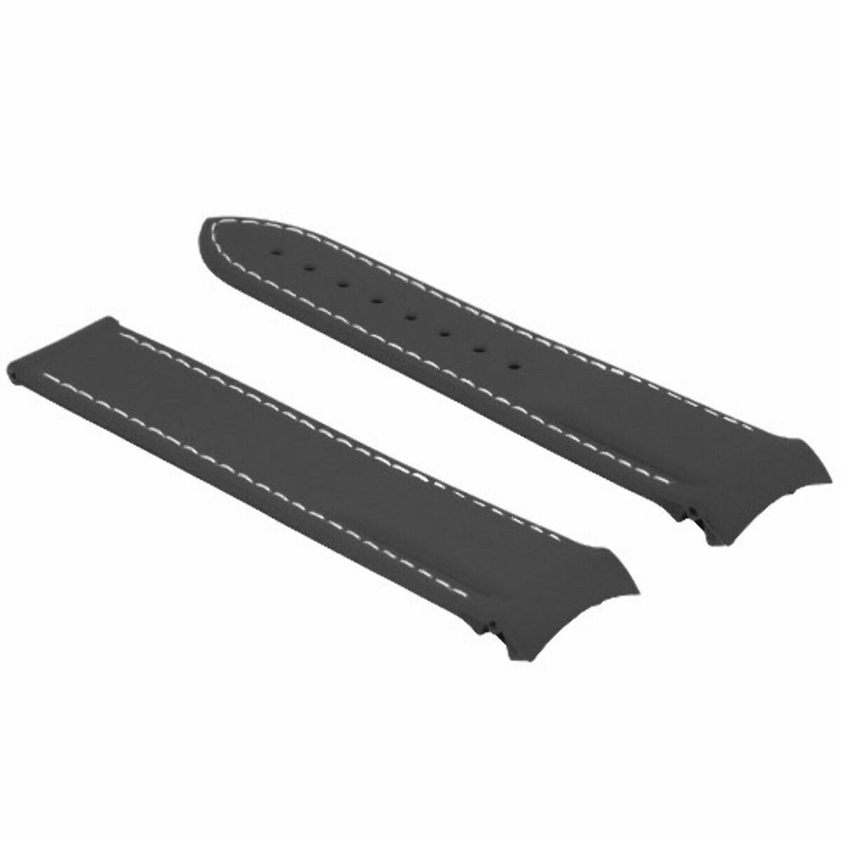 20-22MM CURVED ENDS RUBBER DIVER WATCH STRAP BAND FOR OMEGA SEAMASTER WATCH