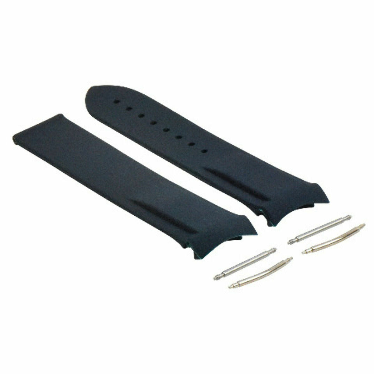 20-22MM CURVED ENDS RUBBER DIVER WATCH STRAP BAND FOR OMEGA SEAMASTER WATCH