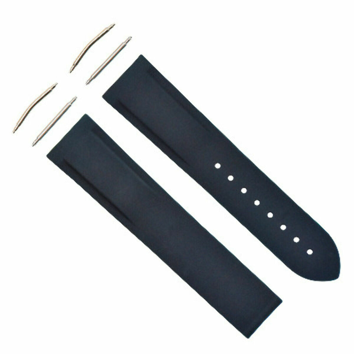 20-22MM CURVED ENDS RUBBER DIVER WATCH STRAP BAND FOR OMEGA SEAMASTER WATCH