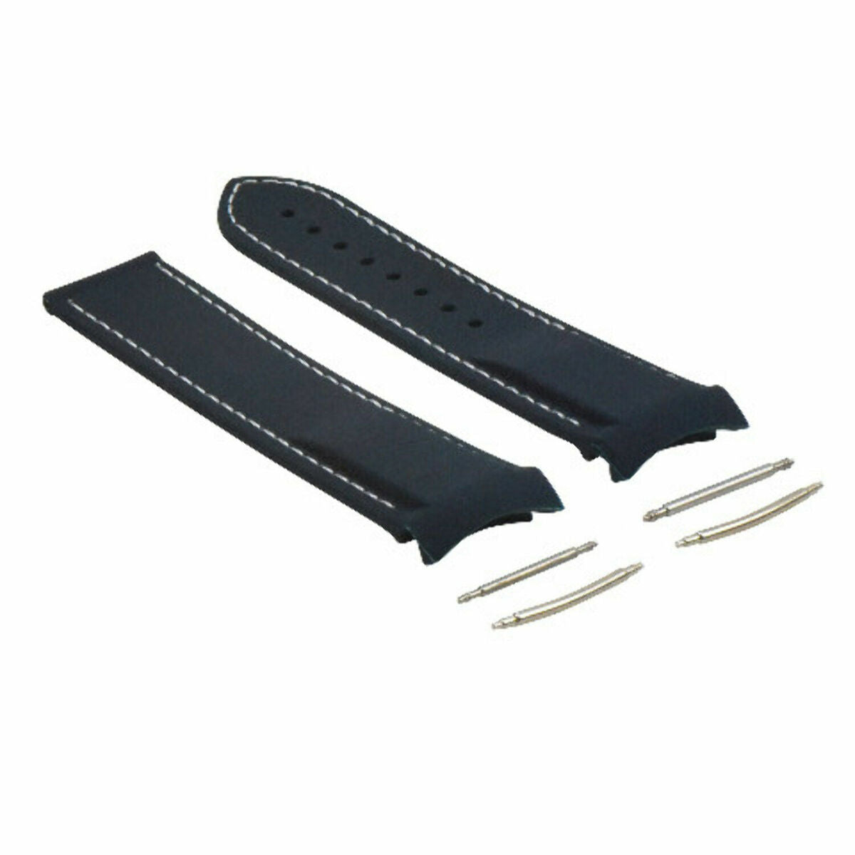 20-22MM CURVED ENDS RUBBER DIVER WATCH STRAP BAND FOR OMEGA SEAMASTER WATCH