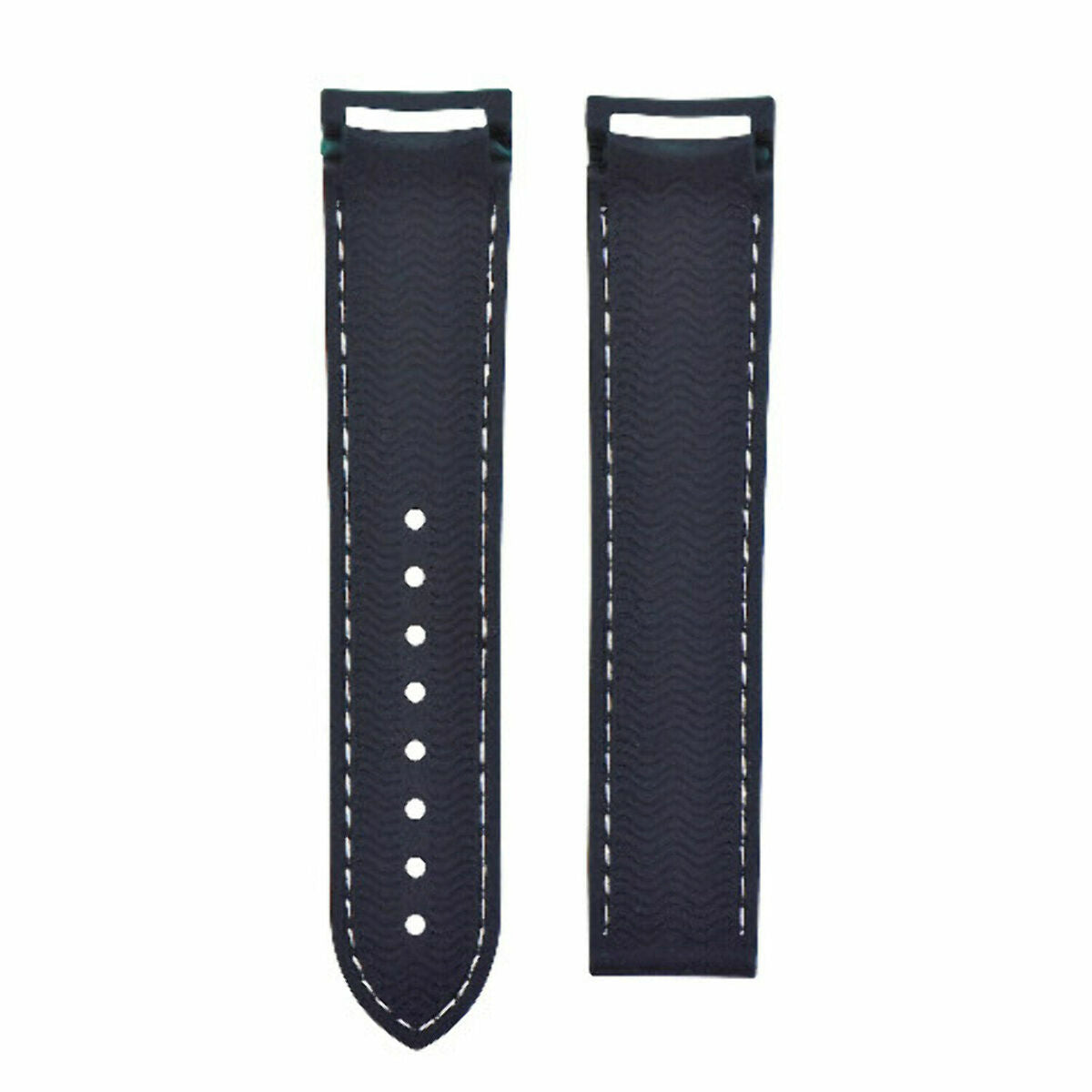 20-22MM CURVED ENDS RUBBER DIVER WATCH STRAP BAND FOR OMEGA SEAMASTER WATCH