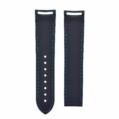 20-22MM CURVED ENDS RUBBER DIVER WATCH STRAP BAND FOR OMEGA SEAMASTER WATCH