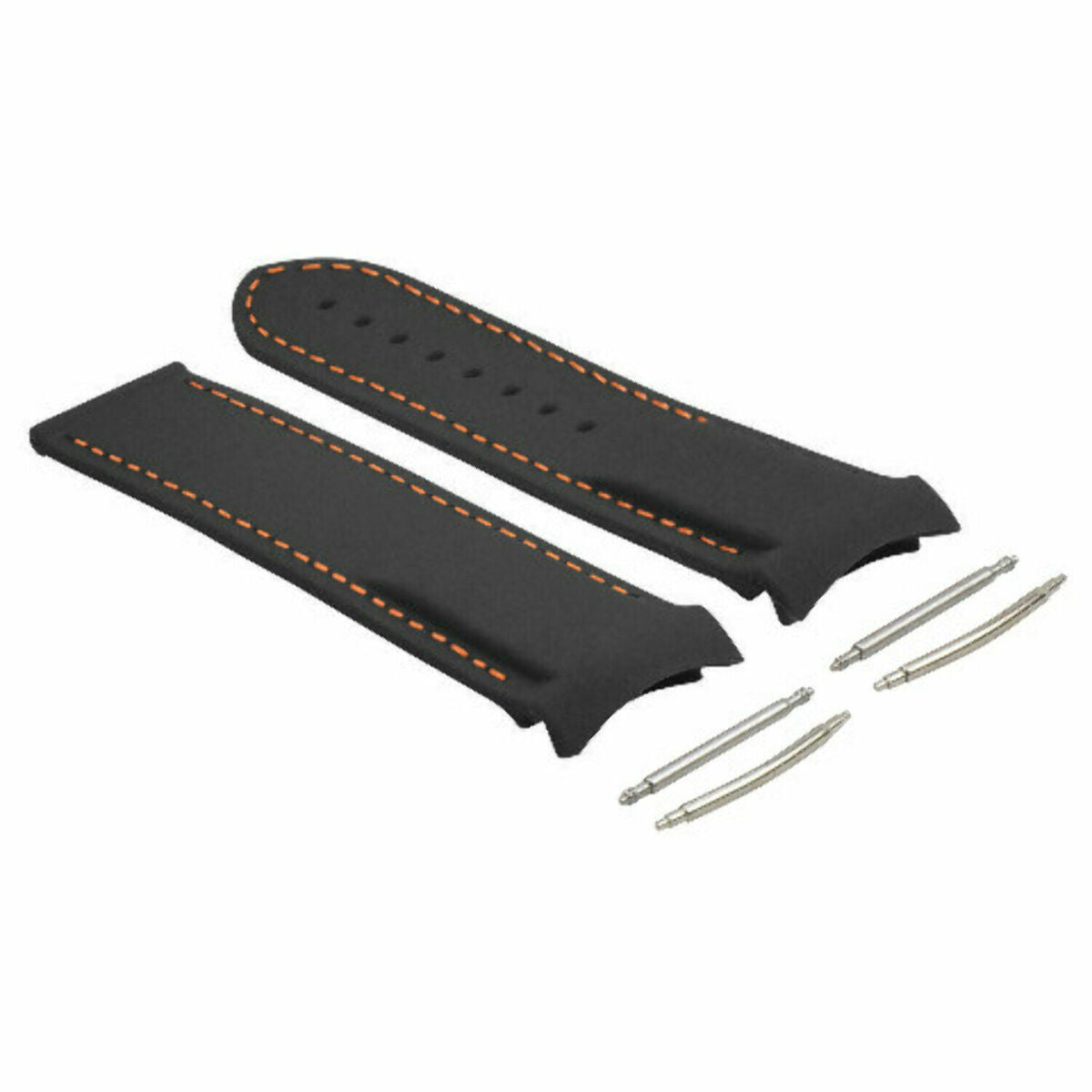 20-22MM CURVED ENDS RUBBER DIVER WATCH STRAP BAND FOR OMEGA SEAMASTER WATCH