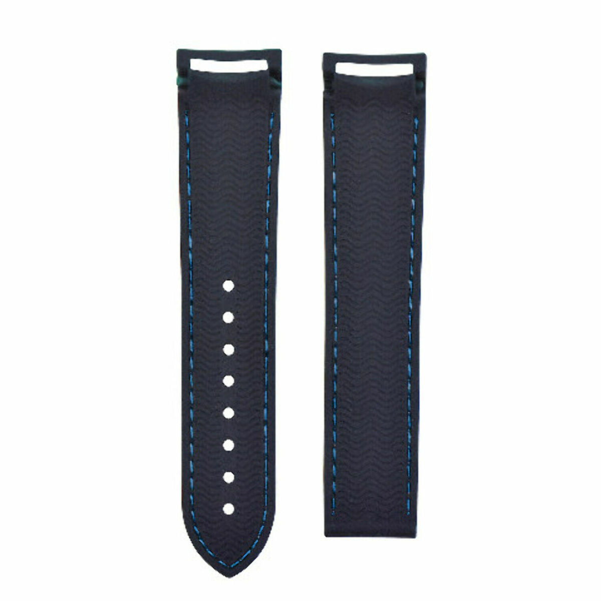 20-22MM CURVED ENDS RUBBER DIVER WATCH STRAP BAND FOR OMEGA SEAMASTER WATCH