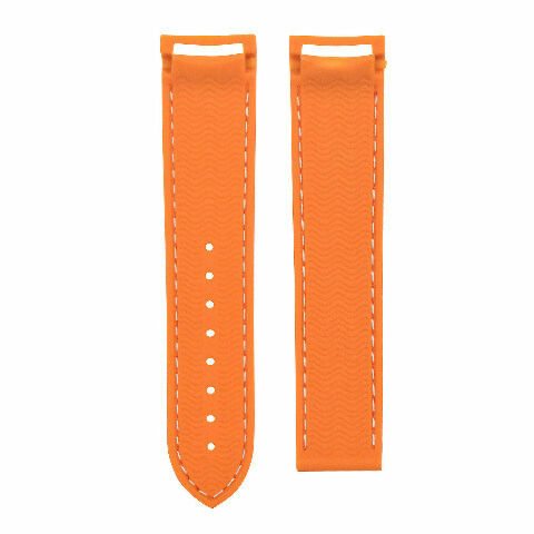 20-22MM CURVED ENDS RUBBER DIVER WATCH STRAP BAND FOR OMEGA SEAMASTER WATCH