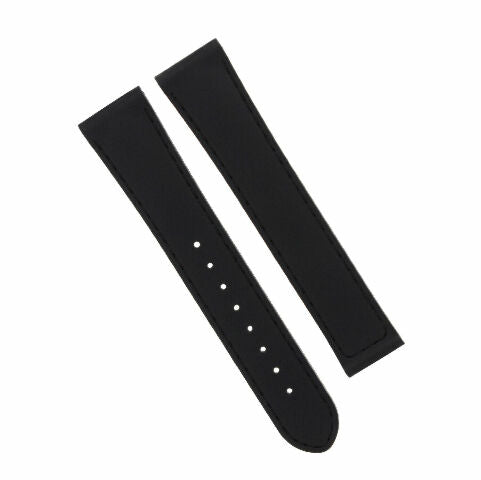 20MM RUBBER WATCH BAND STRAP FOR 41MM OMEGA SEAMASTER PLANET OCEAN SPEEDMASTER - Silver