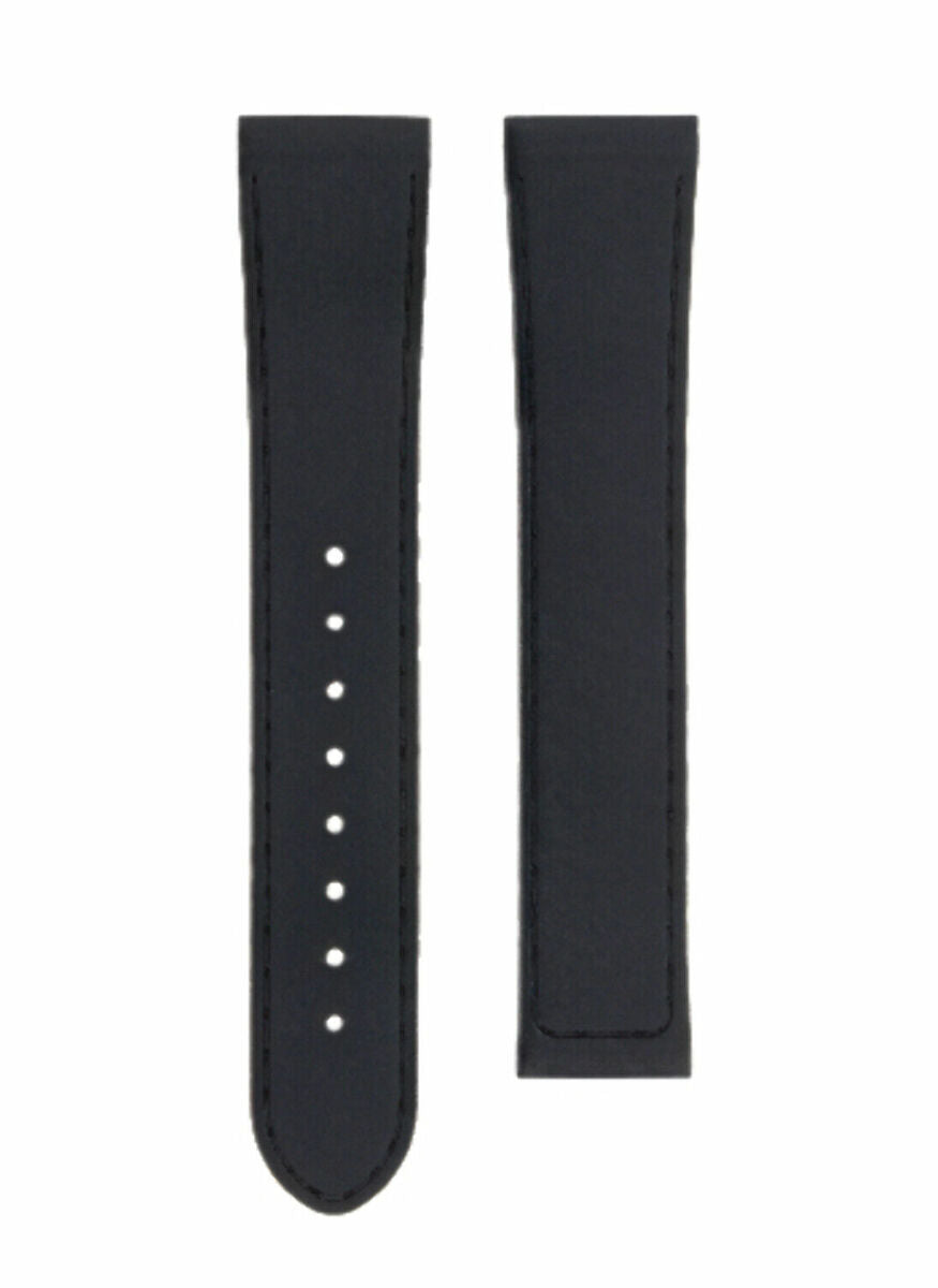20MM RUBBER WATCH BAND STRAP FOR 41MM OMEGA SEAMASTER PLANET OCEAN SPEEDMASTER - Silver, Black, underside view