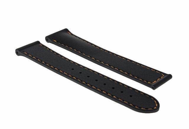 20MM RUBBER WATCH BAND STRAP FOR 41MM OMEGA SEAMASTER PLANET OCEAN SPEEDMASTER - Silver