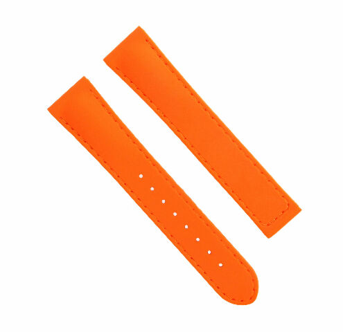 20MM RUBBER WATCH BAND STRAP FOR 41MM OMEGA SEAMASTER PLANET OCEAN SPEEDMASTER - Silver