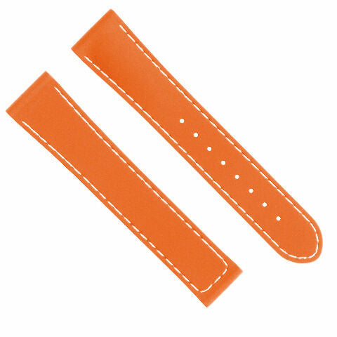 20MM RUBBER WATCH BAND STRAP FOR 41MM OMEGA SEAMASTER PLANET OCEAN SPEEDMASTER - Silver