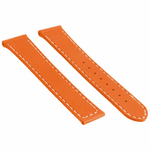 20MM RUBBER WATCH BAND STRAP FOR 41MM OMEGA SEAMASTER PLANET OCEAN SPEEDMASTER - Silver