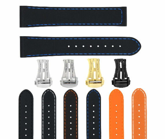 20MM RUBBER WATCH BAND STRAP FOR 41MM OMEGA SEAMASTER PLANET OCEAN SPEEDMASTER