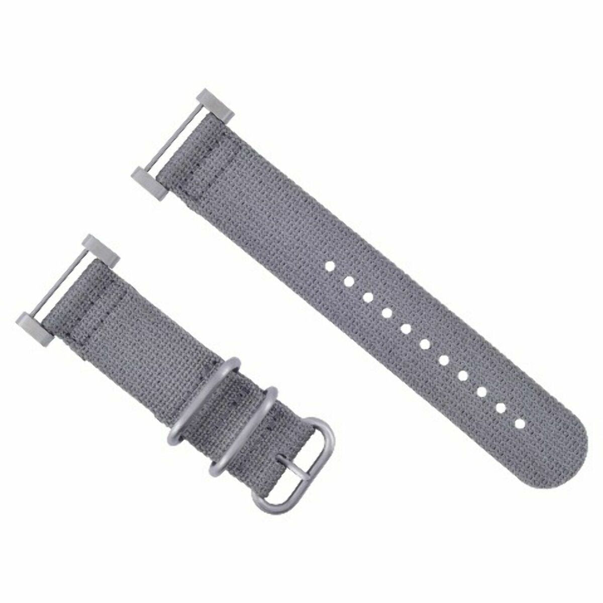 NYLON DIVER WATCH BAND STRAP WITH LUGS ADAPTER SET 3 STEEL RING FOR SUUNTO CORE, Gray, view 2