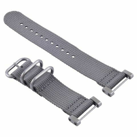 NYLON DIVER WATCH BAND STRAP WITH LUGS ADAPTER SET 3 STEEL RING FOR SUUNTO CORE