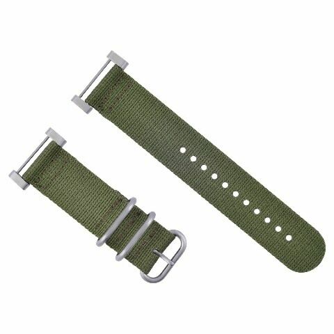 NYLON DIVER WATCH BAND STRAP WITH LUGS ADAPTER SET 3 STEEL RING FOR SUUNTO CORE