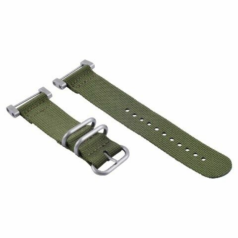 NYLON DIVER WATCH BAND STRAP WITH LUGS ADAPTER SET 3 STEEL RING FOR SUUNTO CORE