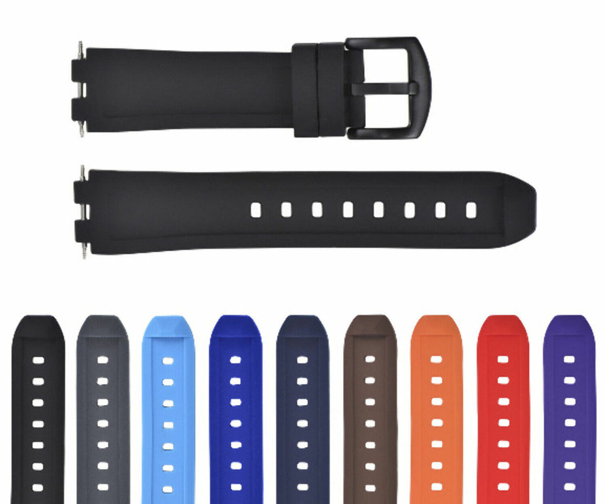 REPLACEMENT SILICONE RUBBER DIVER WATCH STRAP BAND FOR PEBBLE WATCH STEEL, Purple