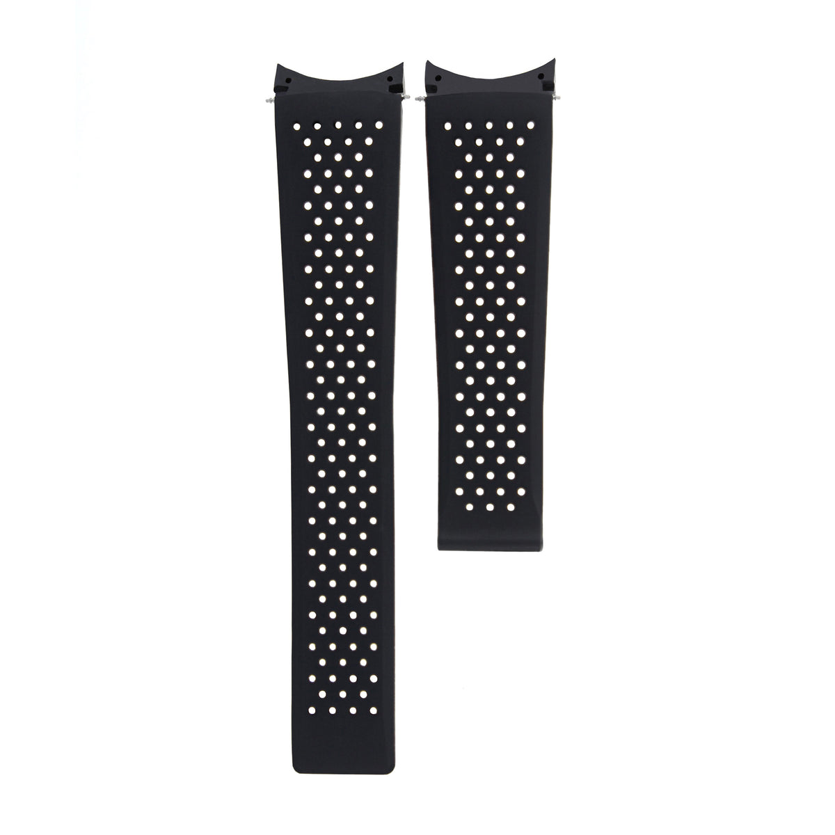 22MM SILICONE RUBBER STRAP BAND FOR TAG HEUER GRAND CARRERA CHRONOGRAPH PERFORAT