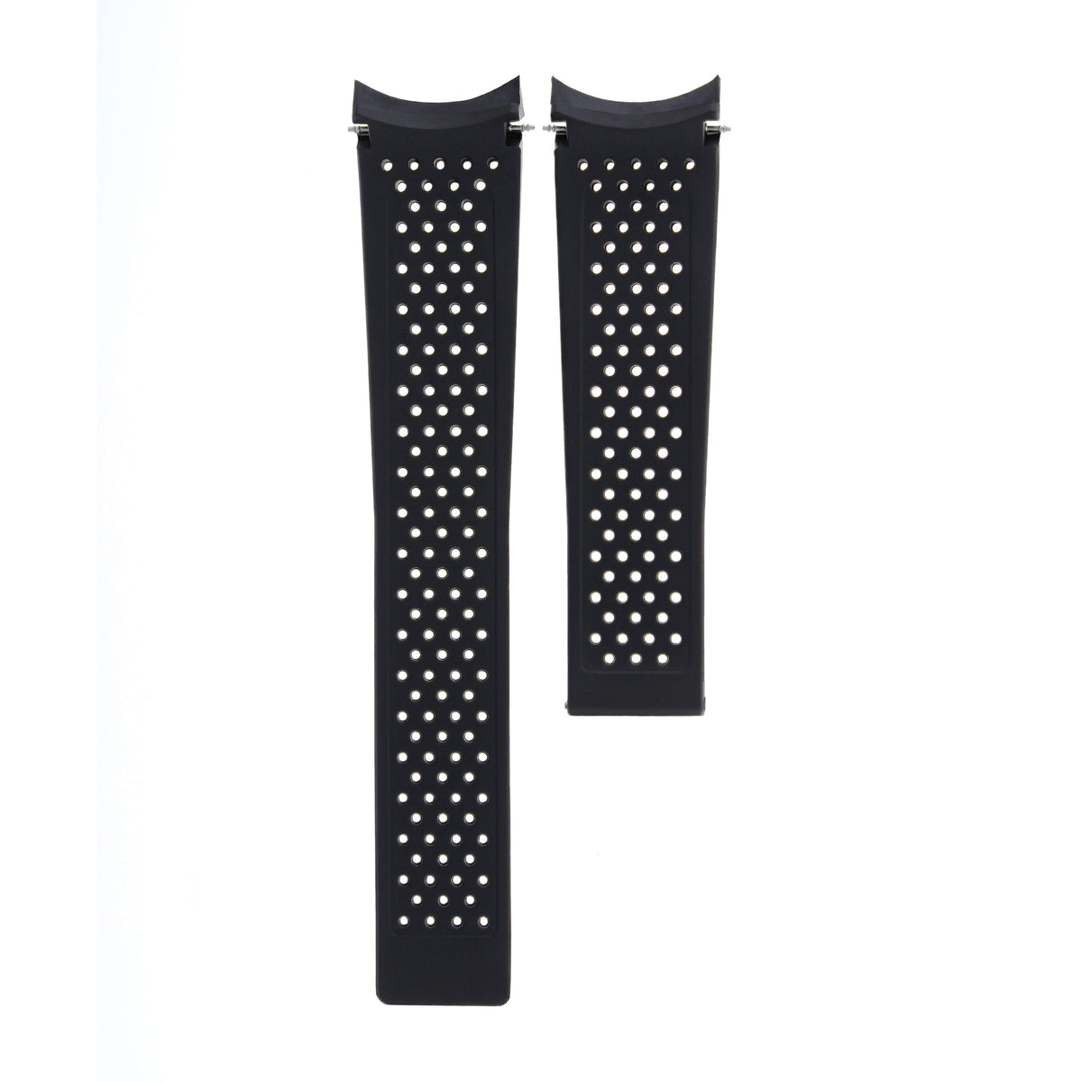 22MM SILICONE RUBBER STRAP BAND FOR TAG HEUER GRAND CARRERA CHRONOGRAPH PERFORAT