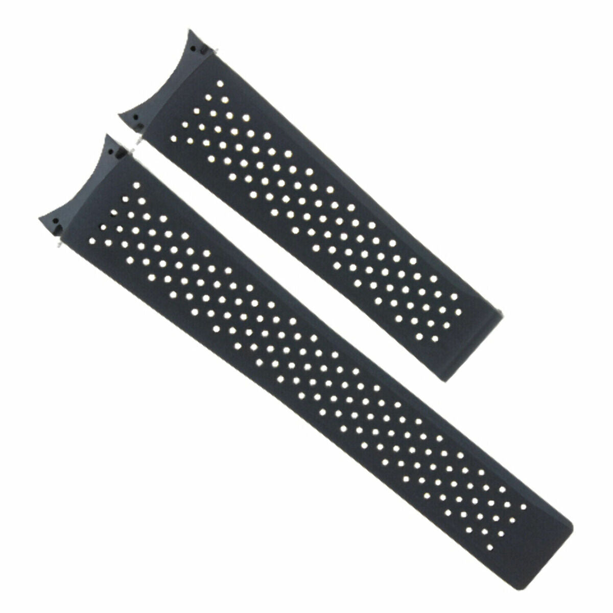 22MM SILICONE RUBBER STRAP BAND FOR TAG HEUER GRAND CARRERA CHRONOGRAPH PERFORAT