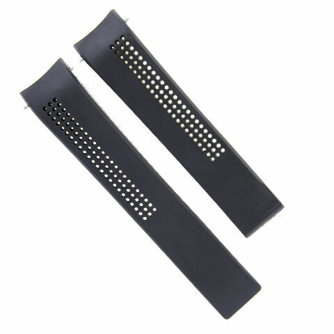 20MM-22MM SILICONE RUBBER WATCH BAND STRAP WITH CLASP FOR TAG HEUER CARRERA