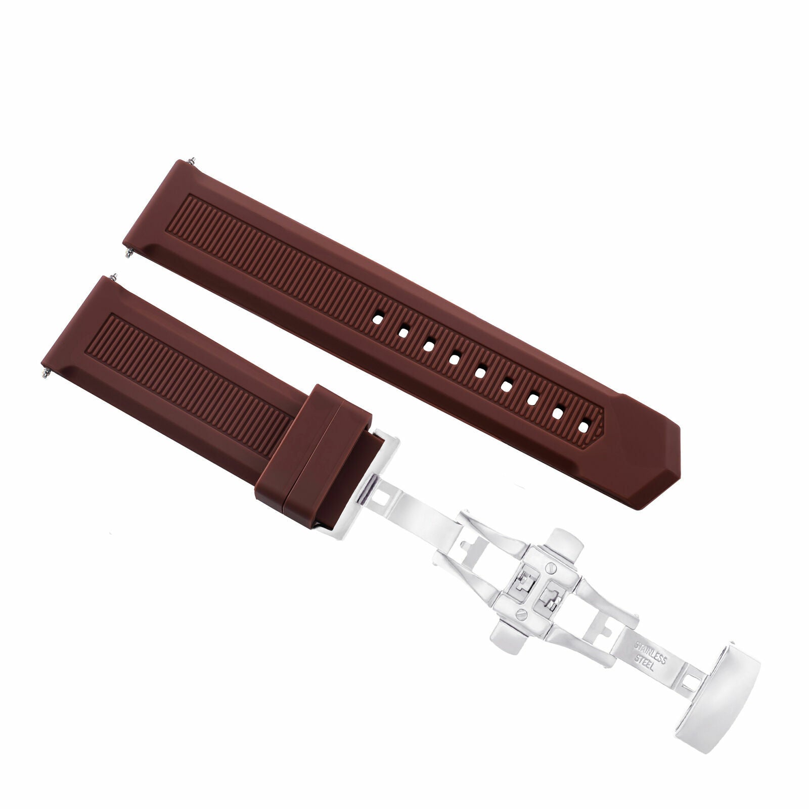 18-20-21-22-24MM RUBBER WATCH BAND STRAP BUTTERFLY CLASP FOR TAG HEUER AQUARACER