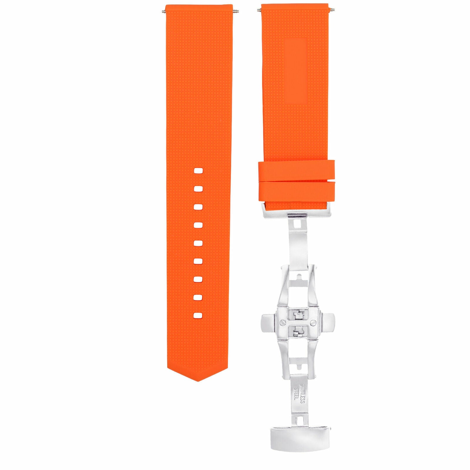 18-20-21-22-24MM RUBBER WATCH BAND STRAP BUTTERFLY CLASP FOR TAG HEUER AQUARACER