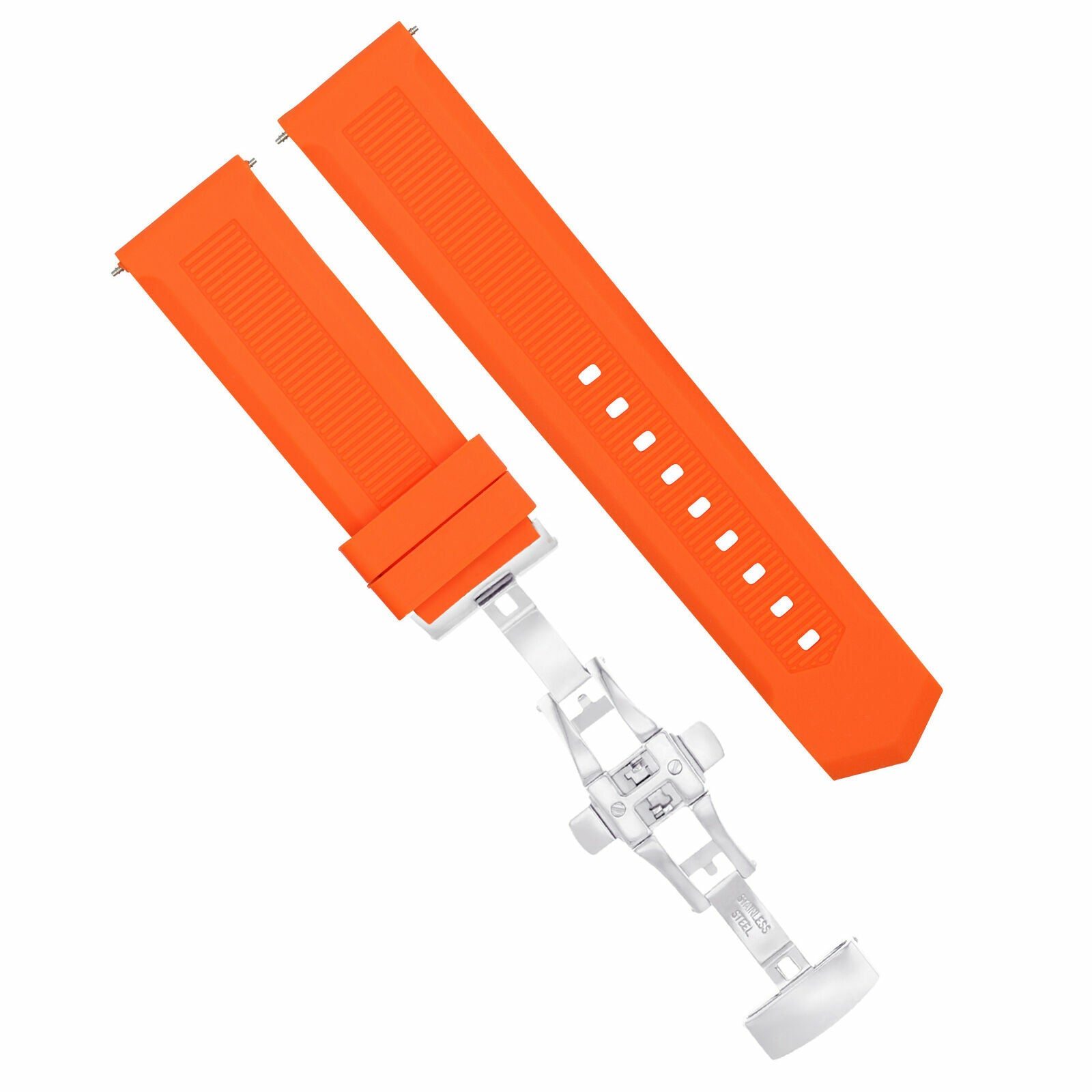 18-20-21-22-24MM RUBBER WATCH BAND STRAP BUTTERFLY CLASP FOR TAG HEUER AQUARACER