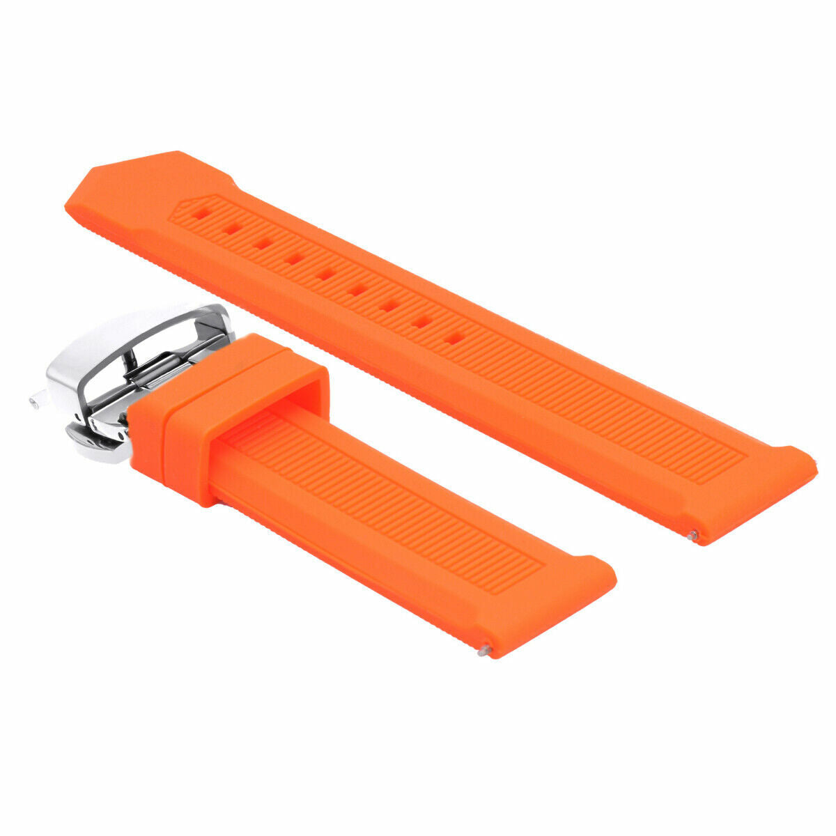 18-20-21-22-24MM RUBBER WATCH BAND STRAP BUTTERFLY CLASP FOR TAG HEUER AQUARACER