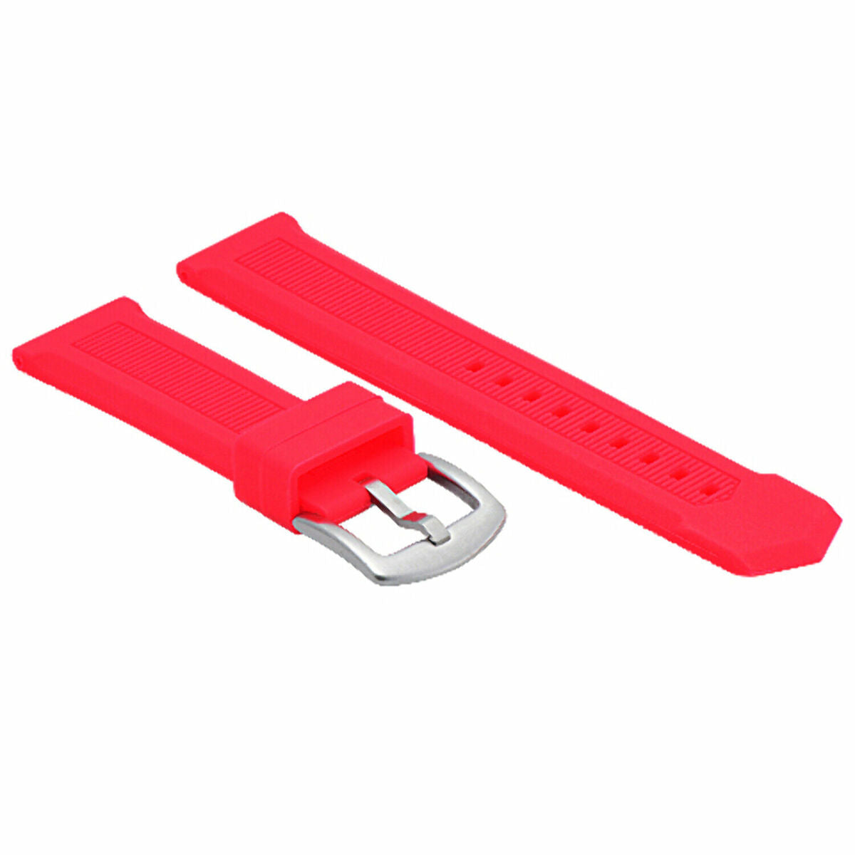 18-20-21-22-24MM SILICONE RUBBER WATCH BAND STRAP FOR TAG HEUER FORMULA F1 WATCH, Red, view 3