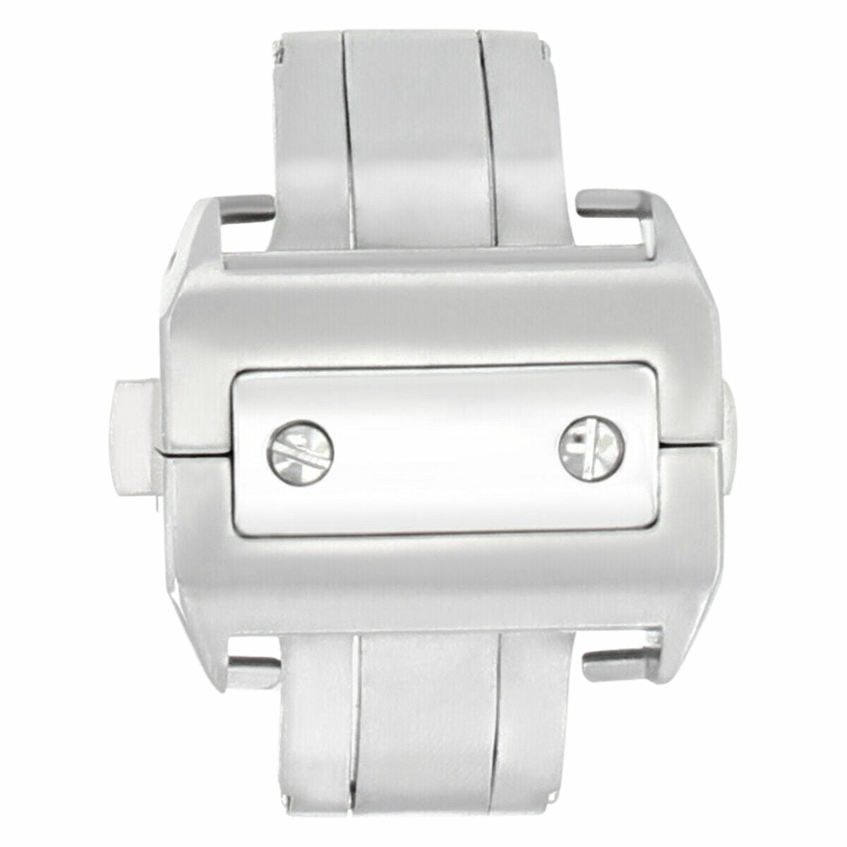 18-21MM DEPLOYMENT BUCKLE CLASP BAND LEATHER FOR CARTIER SANTOS 100 XL CHRONO