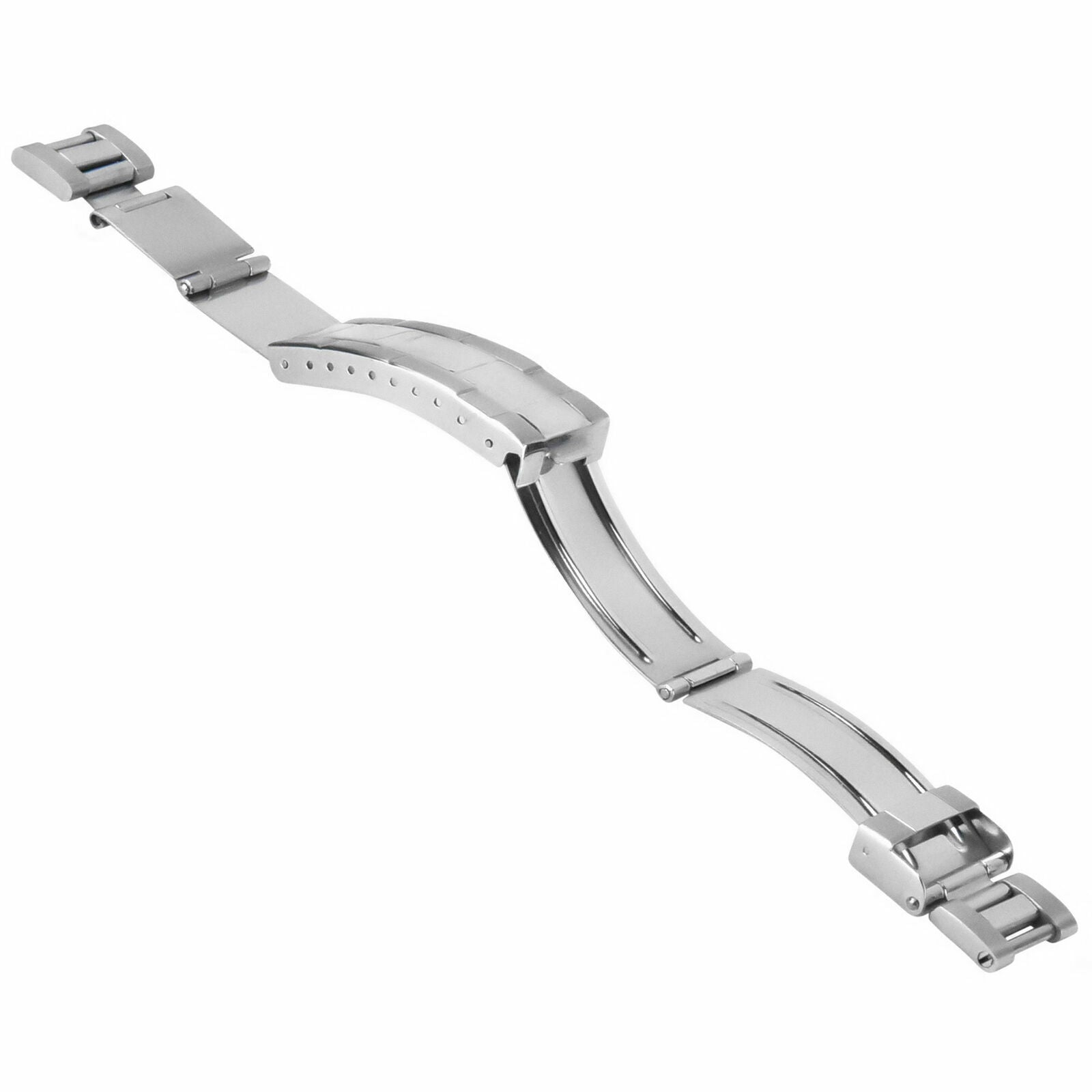 FLIP LOCK DIVER EXTENSION BUCKLE CLASP FOR ROLEX OYSTER WATCHBAND BRACELET S/ST