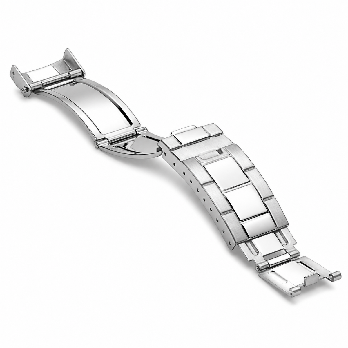 FLIP LOCK DIVER EXTENSION BUCKLE CLASP FOR ROLEX OYSTER WATCHBAND BRACELET S/ST, Gold, view 4