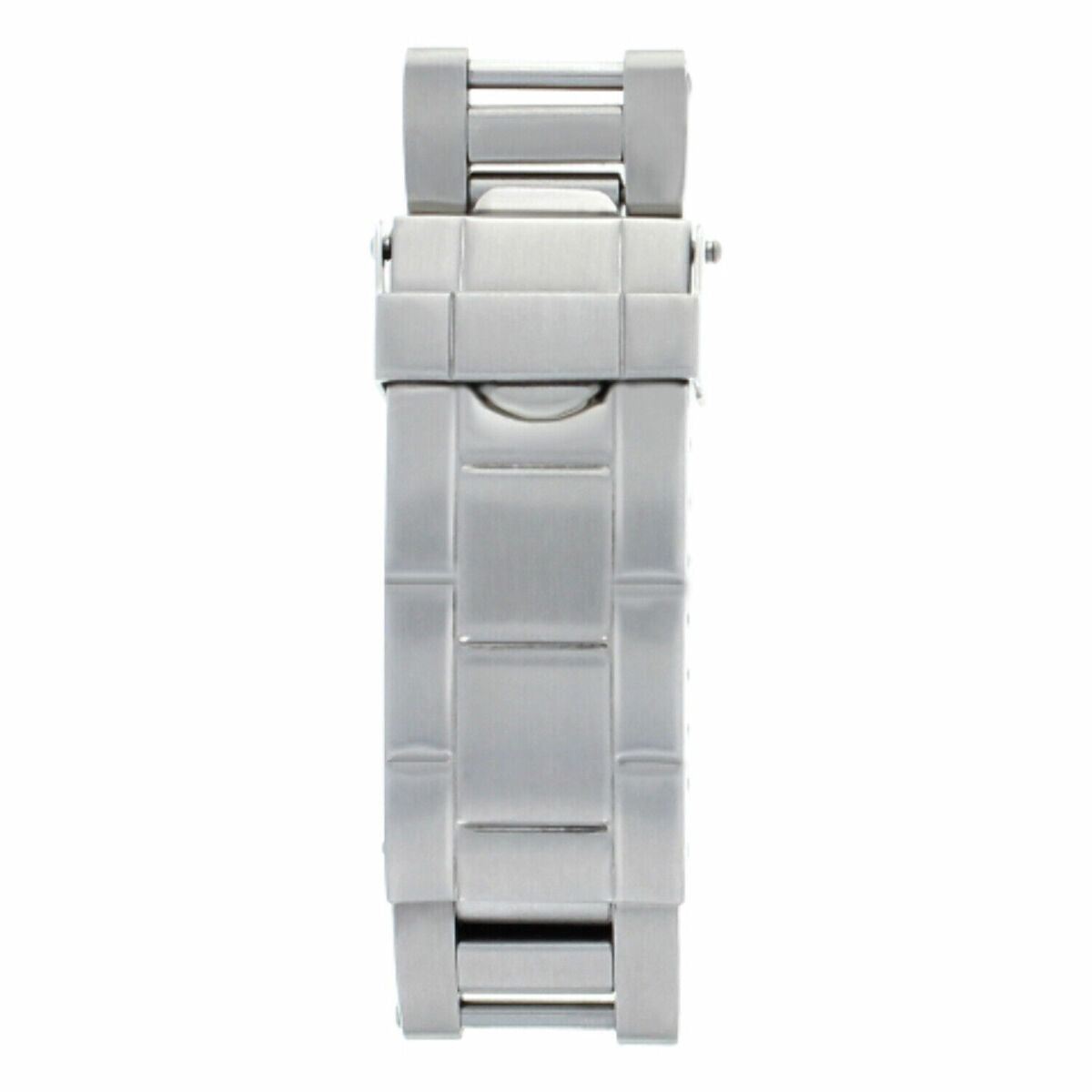 FLIP LOCK DIVER EXTENSION BUCKLE CLASP FOR ROLEX OYSTER WATCHBAND BRACELET S/ST, Silver - Brushed