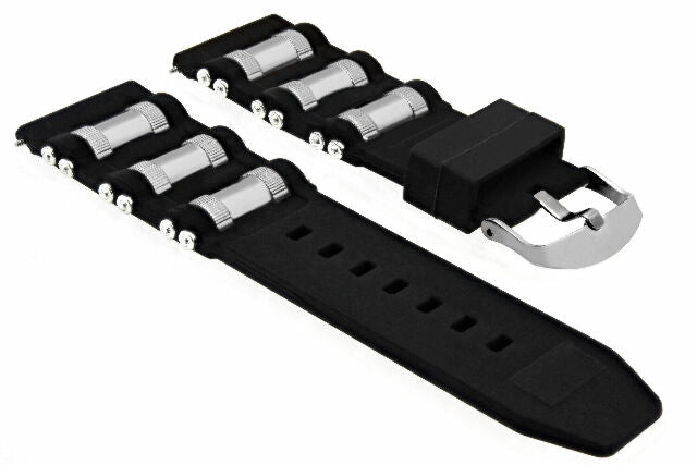 26MM SILICONE RUBBER DIVER WATCH BAND STRAP FOR INVICTA EXCURSION 18202