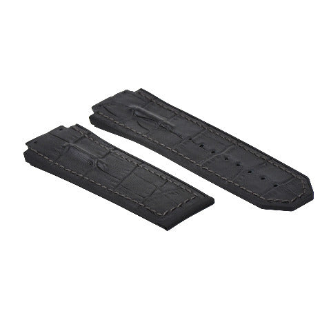 25-28MM LEATHER RUBBER STRAP FOR 44-45-48MM HUBLOT BIG BANG F1 CERAMIC FUSION