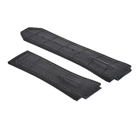 25-28MM LEATHER RUBBER STRAP FOR 44-45-48MM HUBLOT BIG BANG F1 CERAMIC FUSION
