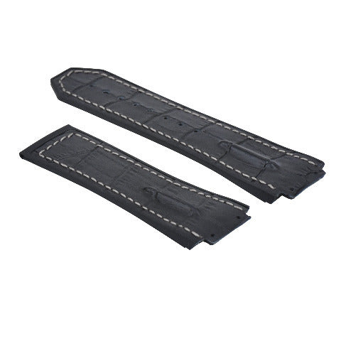 25-28MM LEATHER RUBBER STRAP FOR 44-45-48MM HUBLOT BIG BANG F1 CERAMIC FUSION