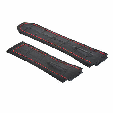 25MM 28MM LEATHER RUBBER STRAP FOR 44-45-48MM HUBLOT BIG BANG KING SCREW COMPLET