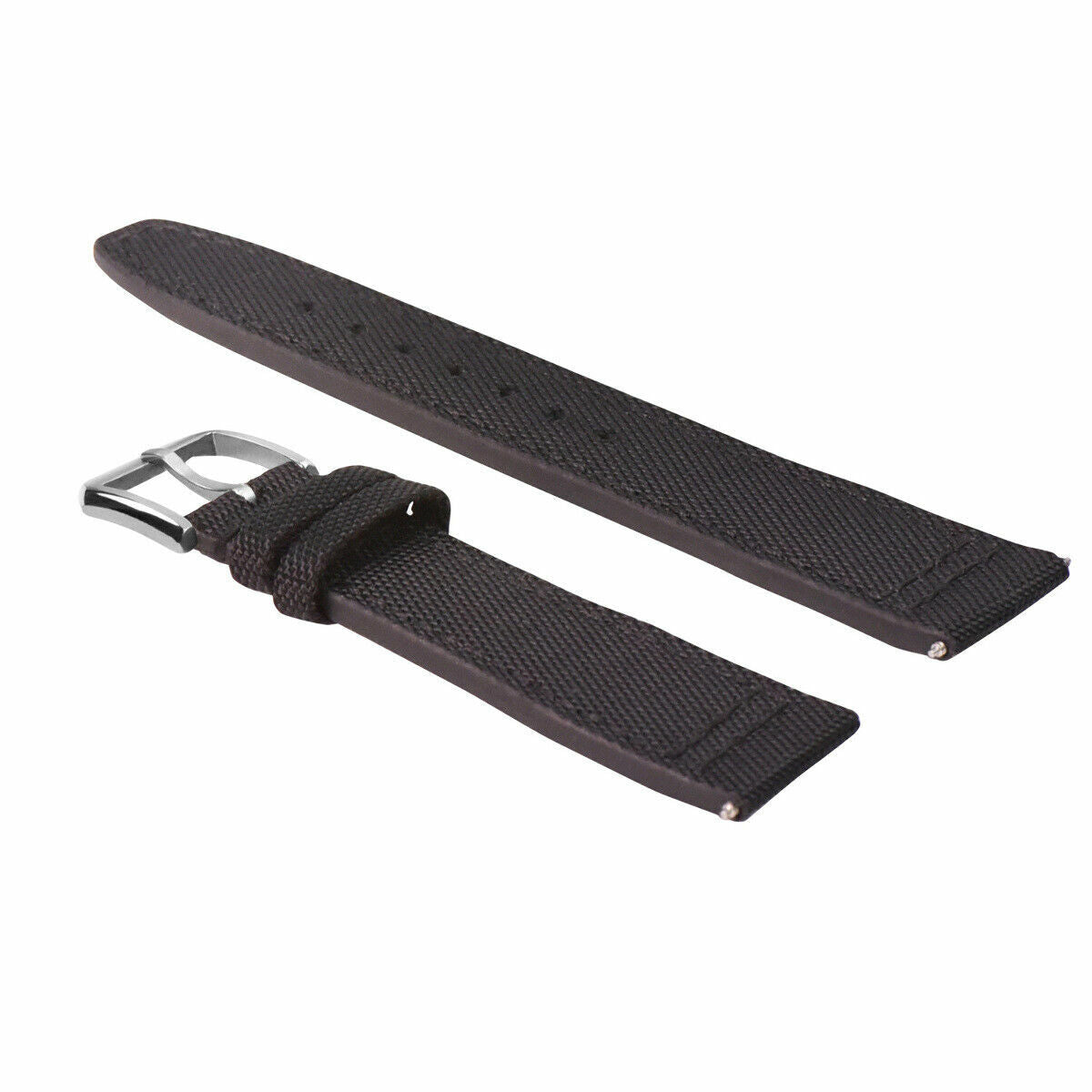 20-22MM CANVAS LEATHER WATCH BAND STRAP FOR IWC PILOT TOP GUN PORTUGUESE + BUCKL, Green, view 4