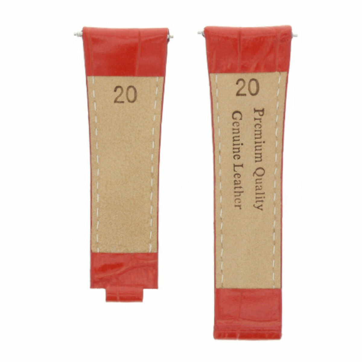 20MM LEATHER ALLIGATOR STRAP BAND CLASP FOR ROLEX DAYTONA 16520,116519 SHORT MEDIUM - Rose