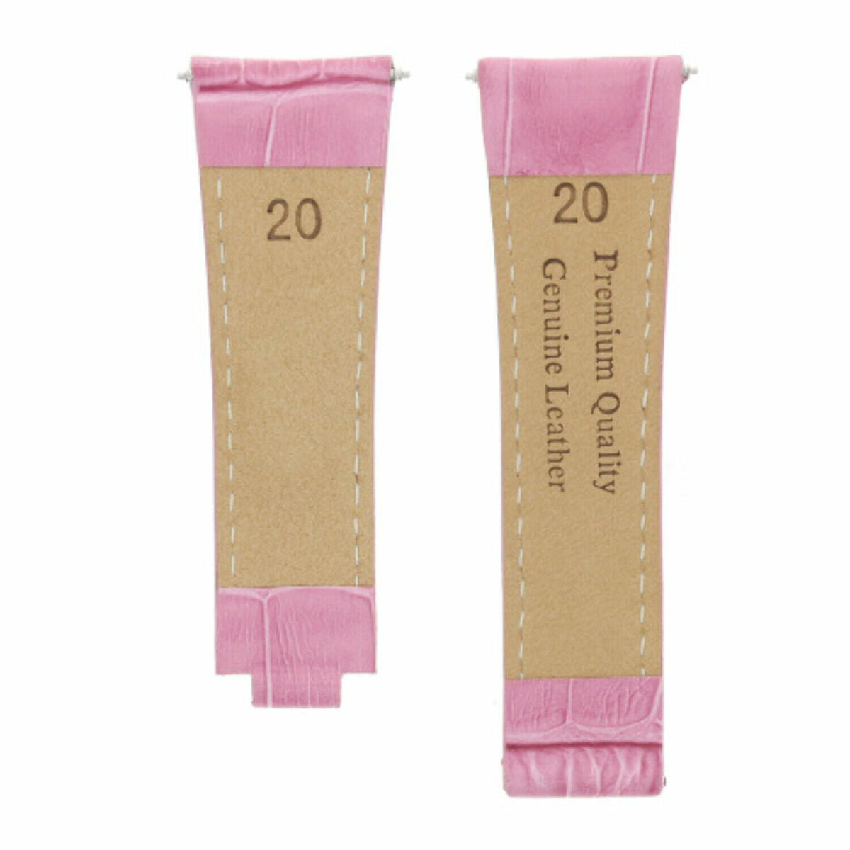 20MM LEATHER ALLIGATOR STRAP BAND CLASP FOR ROLEX DAYTONA 16520,116519 SHORT MEDIUM - Rose