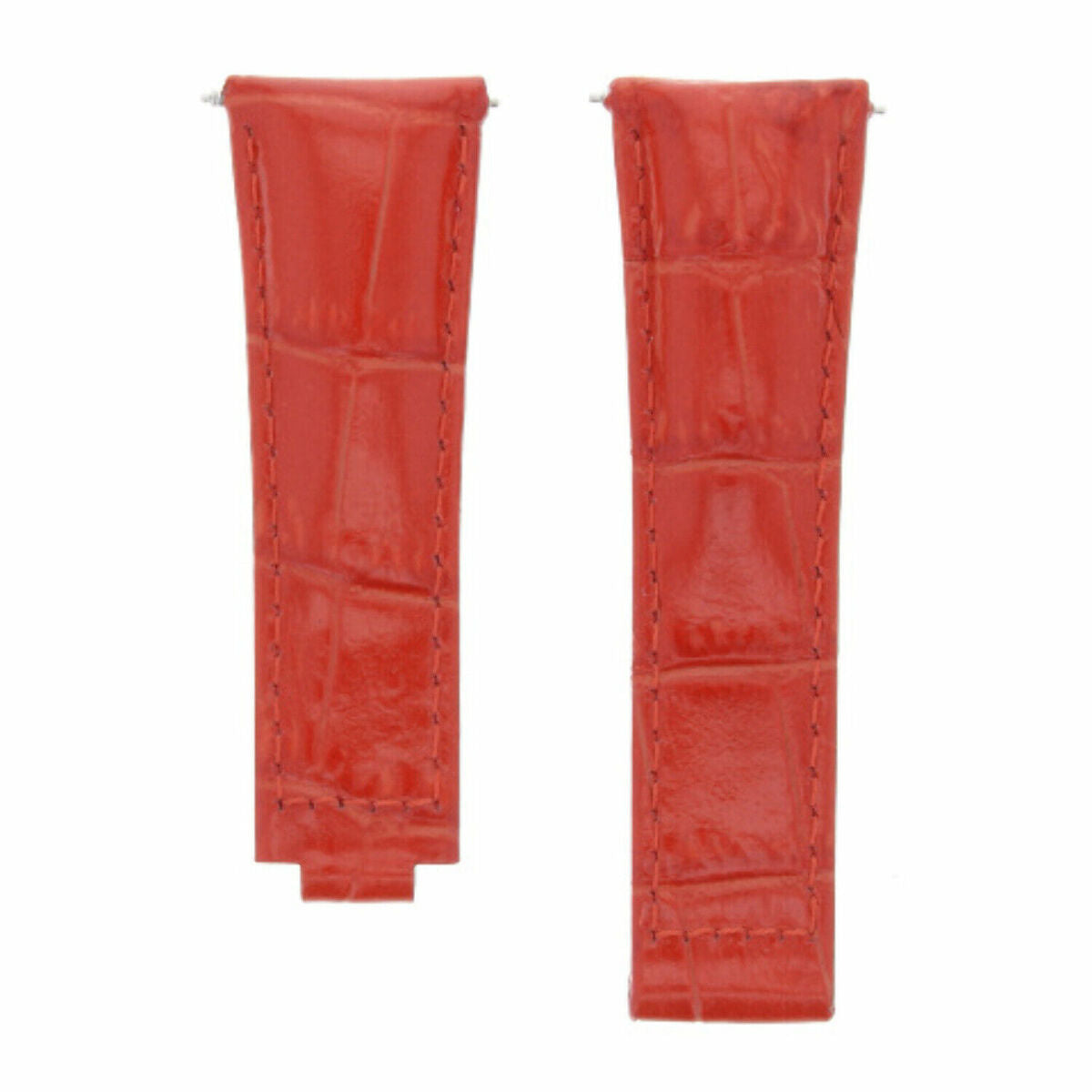 20MM LEATHER ALLIGATOR STRAP BAND CLASP FOR ROLEX DAYTONA 16520,116519 SHORT MEDIUM - Black