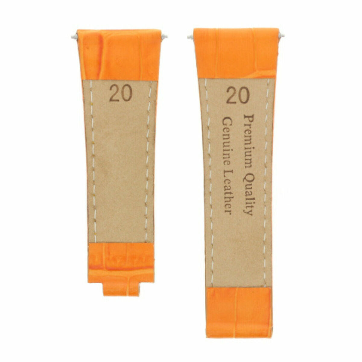 20MM LEATHER ALLIGATOR STRAP BAND CLASP FOR ROLEX DAYTONA 16520,116519 SHORT MEDIUM - Black