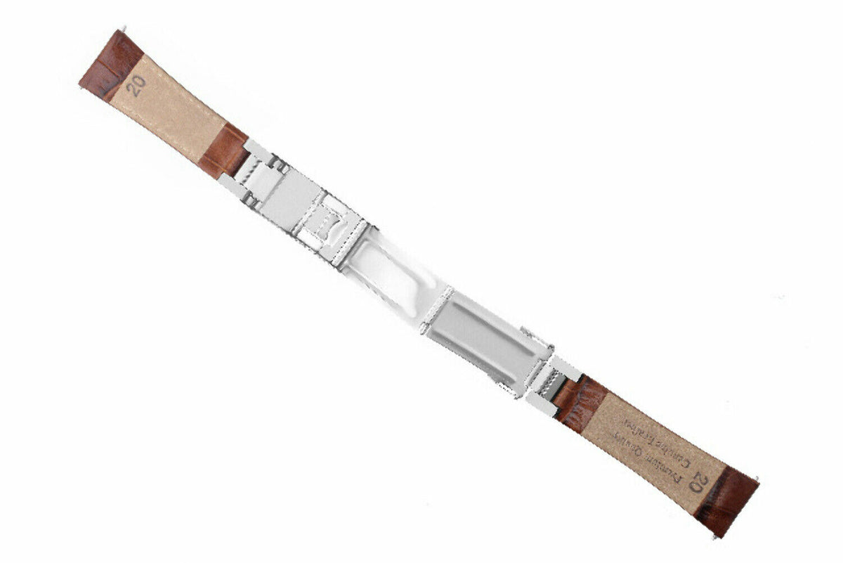 20MM LEATHER WATCH BAND STRAP FOR ROLEX DATEJUST SUBMARINER GMT EXPLORER, Light Brown (Regular), view 4
