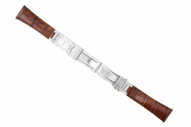 20MM LEATHER WATCH BAND STRAP FOR ROLEX DATEJUST SUBMARINER GMT EXPLORER