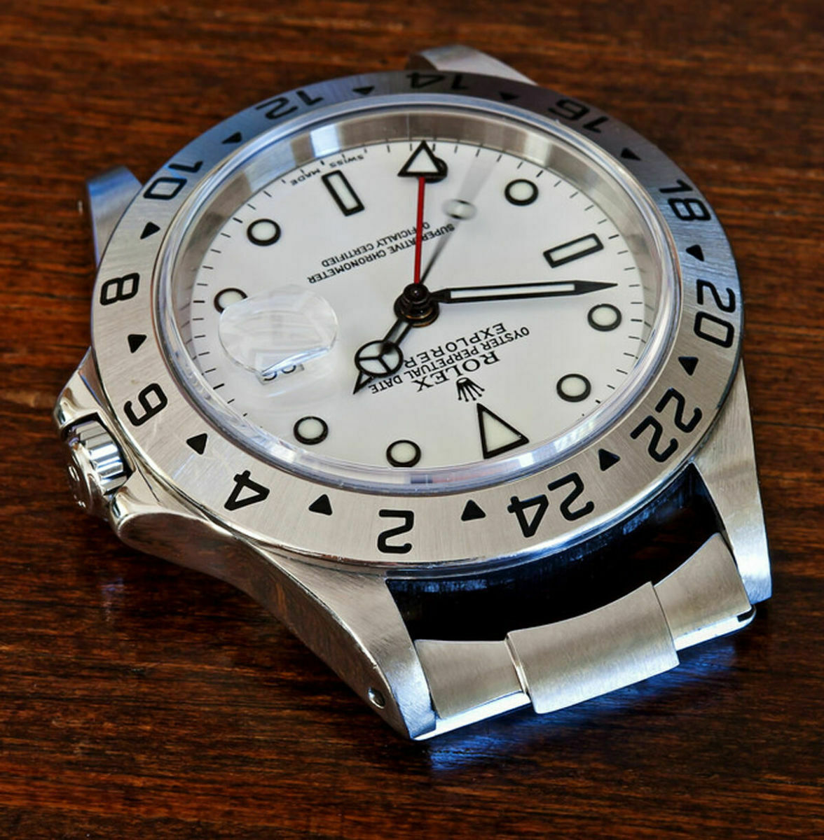 19MM CUSTOM STRAP END LINK PIECE FOR 34MM ROLEX DATE & EXPLORER OYSTER PERPETUAL