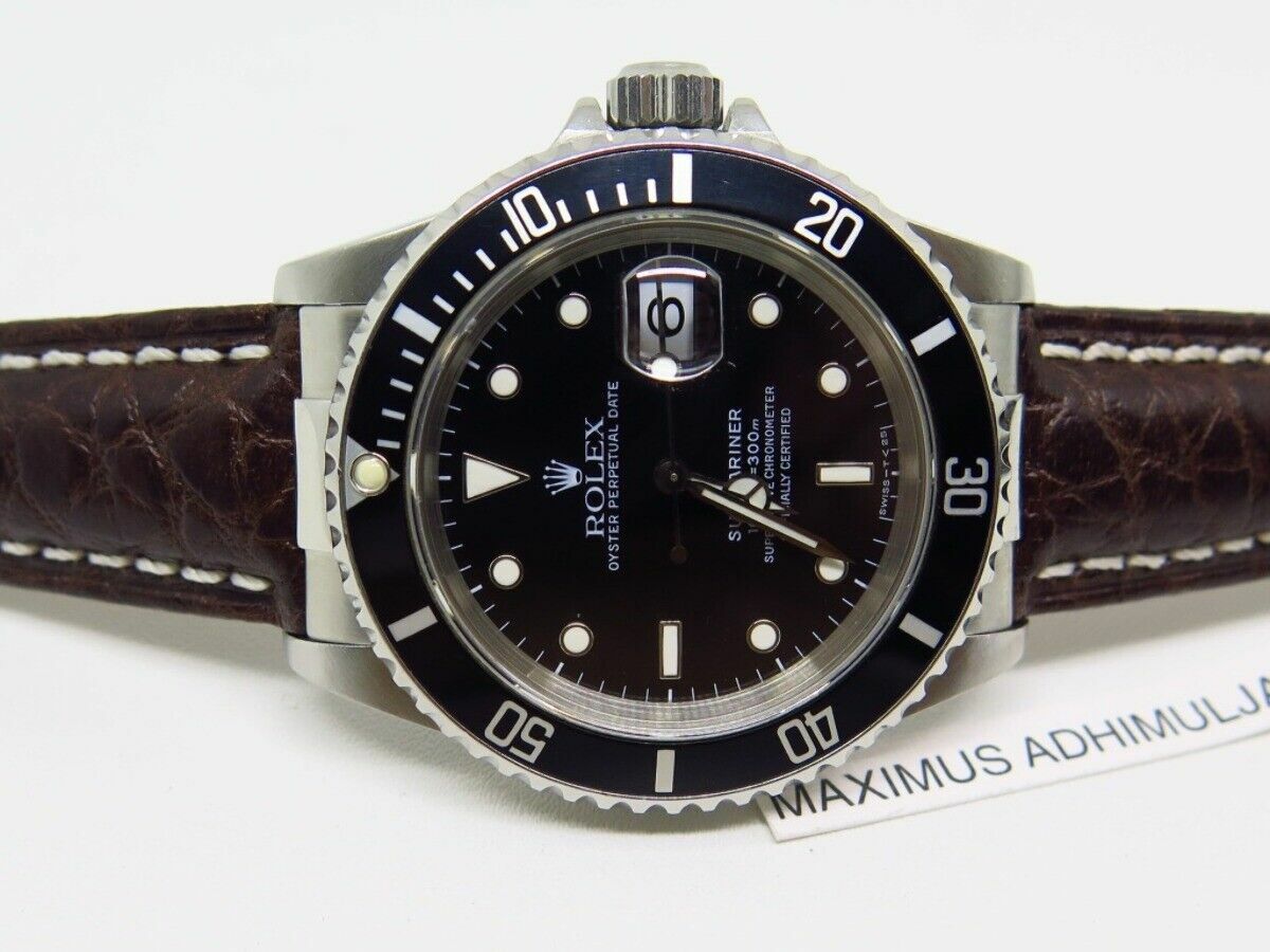 19MM CUSTOM STRAP END LINK PIECE FOR 34MM ROLEX DATE & EXPLORER OYSTER PERPETUAL